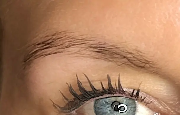 Permanent Make-up Augenbrauen vorher Beispiel 1