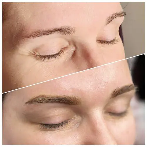 Powder Brows vorher und nachher